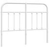 vidaXL T&ecirc;te de lit de remplacement m&eacute;tal blanc 120 cm