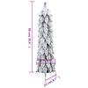 vidaXL Sapin de No&euml;l artificiel pr&eacute;-&eacute;clair&eacute; avec 45 LED/neige floqu&eacute;e