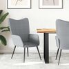 vidaXL Chaise de relaxation Gris clair Tissu