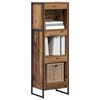 vidaXL Biblioth&egrave;que Bois Ancien 80 x 30 x 155 cm Bois d'ing&eacute;nierie
