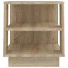 vidaXL Table basse ch&ecirc;ne sonoma 40x40x43 cm bois d'ing&eacute;nierie