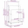 vidaXL Porte-v&ecirc;tements avec &eacute;tag&egrave;re Ch&ecirc;ne Sonoma 60 x 30 x 100,5 cm