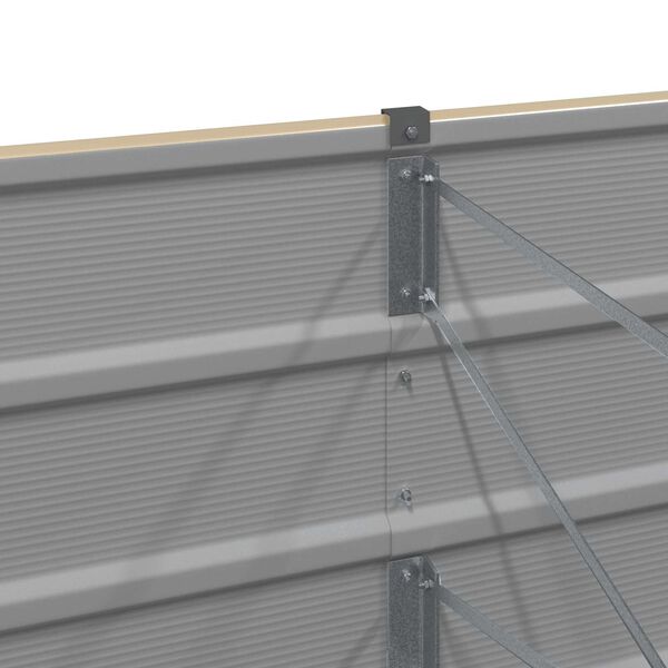 vidaXL Jardini&egrave;re Ivoire 400 x 80 x 45 cm Acier