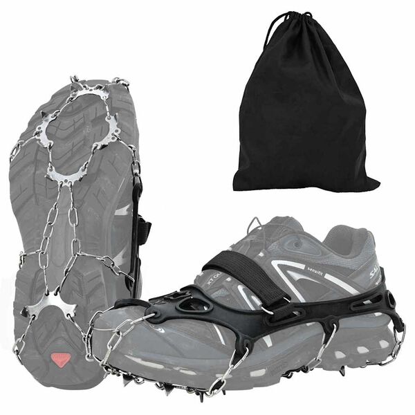 vidaXL Crampons pour chaussures Noir L