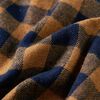 Chemise &agrave; carreaux pour enfants cognac et bleu 92
