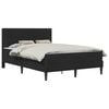vidaXL Cadre de lit avec matelas Noir 120 x 200 cm Velours
