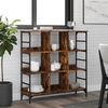 vidaXL Buffet ch&ecirc;ne fum&eacute; 102x32x103,5 cm bois d'ing&eacute;nierie