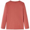 T-shirt enfants à manches longues henné 140