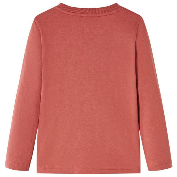 T-shirt enfants à manches longues henné 140