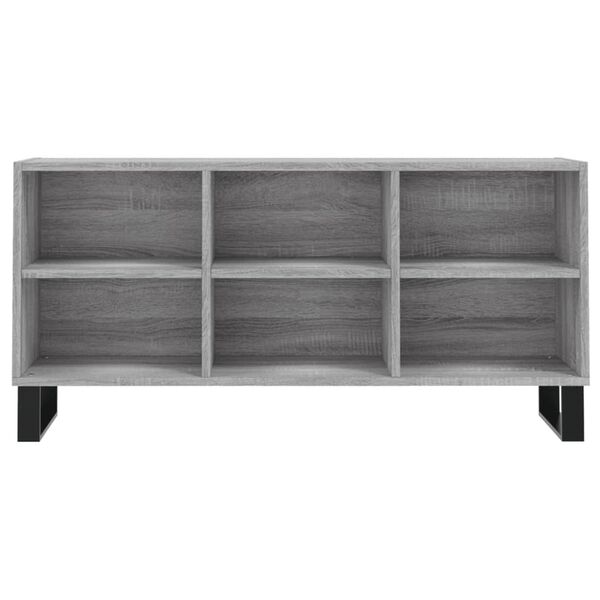 vidaXL Meuble TV sonoma gris 103,5x30x50 cm bois d'ing&eacute;nierie