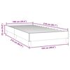 vidaXL Sommier &agrave; lattes de lit sans matelas noir 100x210 cm velours