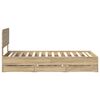 vidaXL Cadre de lit Ch&ecirc;ne Sonoma 75 x 190 cm Bois d&rsquo;ing&eacute;nierie
