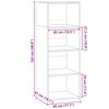 vidaXL Buffet haut ch&ecirc;ne marron 45x41x124 cm bois d'ing&eacute;nierie