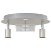 vidaXL Spot de plafond Nickel 29 x 29 x 11 cm Acier et Verre