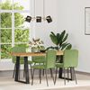vidaXL Chaises &agrave; manger lot de 4 vert clair velours