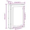 vidaXL Armoire &agrave; miroir de salle de bain noir bois d'ing&eacute;nierie