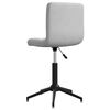 vidaXL Chaises &agrave; manger pivotantes lot de 4 Gris clair Velours