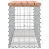 vidaXL Banc jardin design gabion 103x31,5x42 cm bois massif de douglas