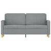 vidaXL Canap&eacute; &agrave; 2 places Gris clair 140 cm Tissu
