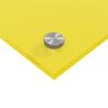 vidaXL Protection de cuisine 2 pcs Jaune 110 x 60 cm verre tremp&eacute;