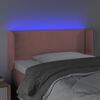 vidaXL T&ecirc;te de lit &agrave; LED Rose 93x16x78/88 cm Velours