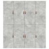 vidaXL Cadre de lit avec rangement Gris b&eacute;ton 180 x 200 cm