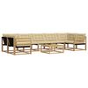 vidaXL Ensemble de canap&eacute;s d'ext&eacute;rieur 8 pc 7 place Blanc et Beige
