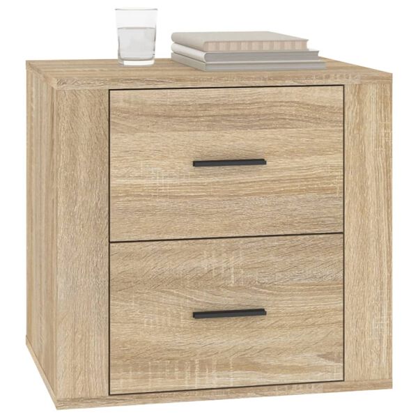 vidaXL Table de chevet Ch&ecirc;ne sonoma 50x39x47 cm