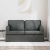 vidaXL Canap&eacute; 120cm Gris fonc&eacute; M&eacute;tал