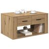 vidaXL Table basse Ch&ecirc;ne artisanal 80 x 50 x 40 cm Bois d'ing&eacute;nierie
