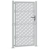vidaXL Portail de jardin 100x175 cm en acier patin&eacute; avec croix