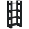 vidaXL Biblioth&egrave;que/S&eacute;parateur de pi&egrave;ce Noir 60x35x125 cm Bois massif