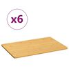 vidaXL Assiettes de petit-déjeuner 6 pcs 35x23x0,8 cm bambou