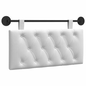 vidaXL T&ecirc;te de lit suspendue Blanc Tissu