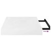 vidaXL &Eacute;tag&egrave;re murale flottante 4 pcs Blanc brillant 23x23,5x3,8cm MDF