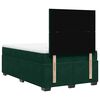 vidaXL Sommier &agrave; lattes de lit et matelas Vert fonc&eacute; 120x200cm Velours