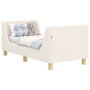 vidaXL Cadre de lit pour tout-petit avec t&ecirc;te de lit Cr&egrave;me 70 x 140 cm
