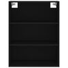 vidaXL Buffet noir 69,5x32,5x180 cm bois d'ing&eacute;nierie