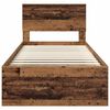 vidaXL Cadre de lit Bois ancien 90 x 190 cm Bois d'ing&eacute;nierie