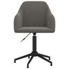 vidaXL Chaises pivotantes &agrave; manger lot de 6 gris fonc&eacute; velours