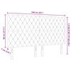 vidaXL T&ecirc;te de lit Noir 160 cm Velours