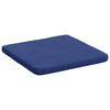 vidaXL Coussins de si&egrave;ge 4 pcs Bleu police 40 x 40 x 3 cm Velours