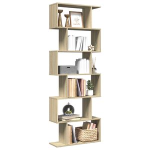 vidaXL &Eacute;tag&egrave;re s&eacute;paratrice de pi&egrave;ce 6 niveaux ch&ecirc;ne sonoma 70x24x193cm