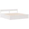 vidaXL Cadre de lit sans matelas blanc 120x190 cm bois de pin massif