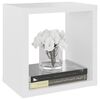 vidaXL Étagères cube murales 4 pcs Blanc 22x15x22 cm
