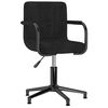 vidaXL Chaises pivotantes &agrave; manger lot de 2 noir velours