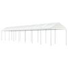 vidaXL Belv&eacute;d&egrave;re avec toit blanc 17,84x2,28x2,69 m poly&eacute;thyl&egrave;ne