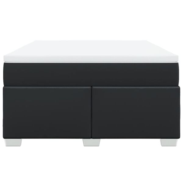 vidaXL Sommier &agrave; lattes de lit avec matelas Noir 160x200 cm