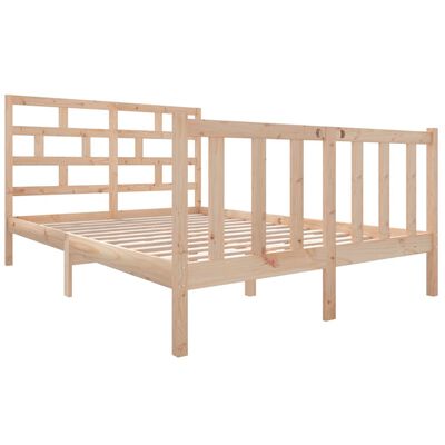 vidaXL Cadre de lit bois de pin massif 120x190 cm petit double