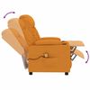 vidaXL Fauteuil de massage Jaune Tissu